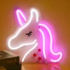 Letrero de Neón Unicornio Rosa para Decoración